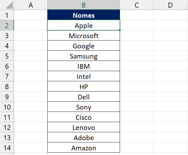 Classificar Dados no Excel 365