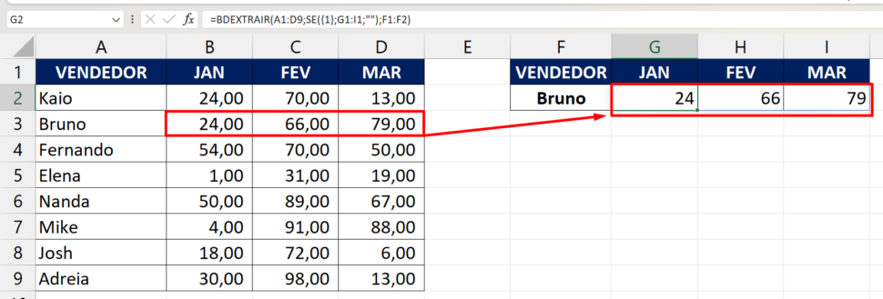 Função BDEXTRAIR No Excel: Aprenda Como Usar! - Ninja Do Excel