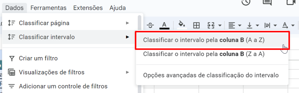 ORDEM ALFABÉTICA no Planilhas Google - Ninja do Excel