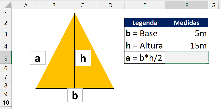 Calcular a Área de um Triângulo