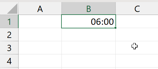 Horários da Manhã no Excel
