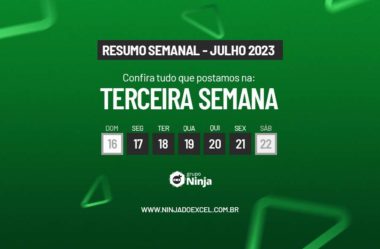 Resumo Semanal: Aulas da Terceira Semana de Julho de 2023