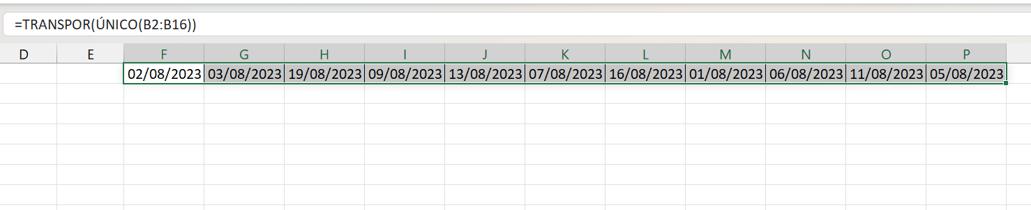 Agrupar Dados no Excel, resultado em colunas