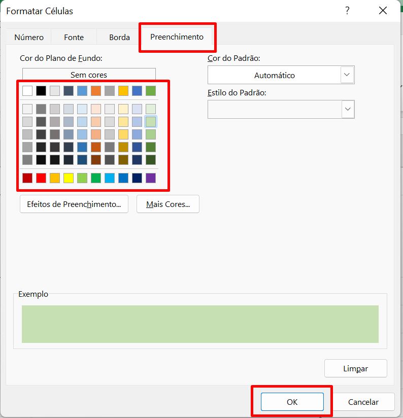 Como Colorir Célula Marcando Caixa de Seleção no Excel