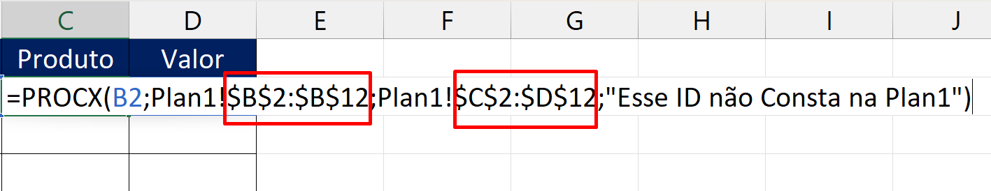 Comparar Duas Planilhas no Excel, travar intervalos