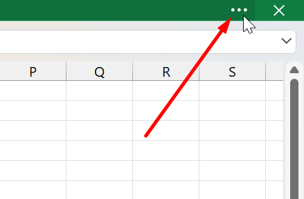 Faixa de Opções no Excel, pontos