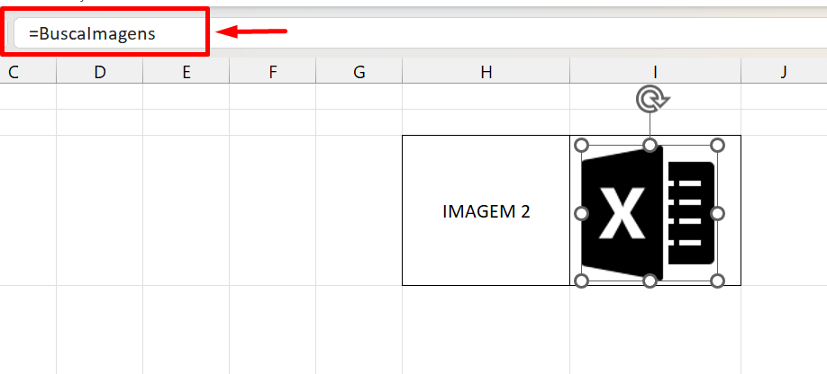 ÍNDICE e CORRESP com Imagens no Excel, barra de fórmulas
