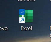 Planilha no Excel, ícone