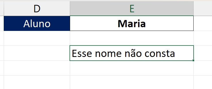 Função VLOOKUP, resultado 3