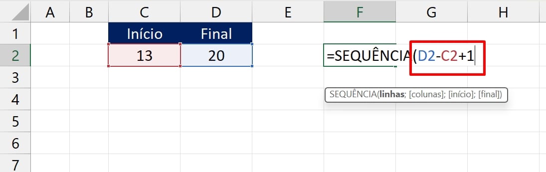 Como Listar Intervalos Numéricos com Função SEQUÊNCIA no Excel
