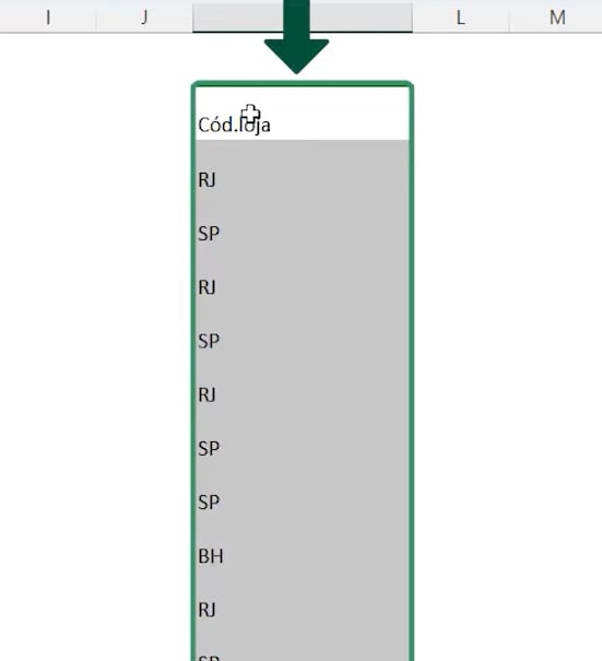 Separar Textos no Excel, colar coluna