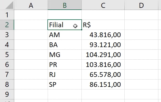 Classificação Personalizada no Excel