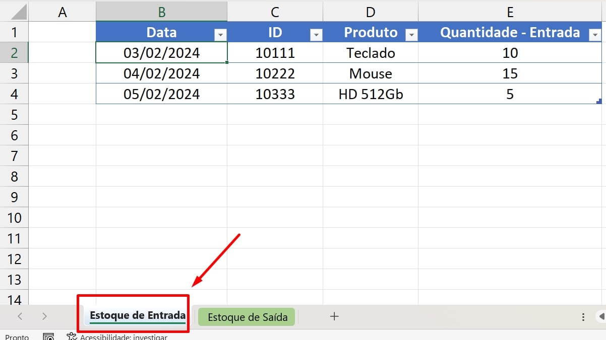 Controle de Estoque Grátis no Excel