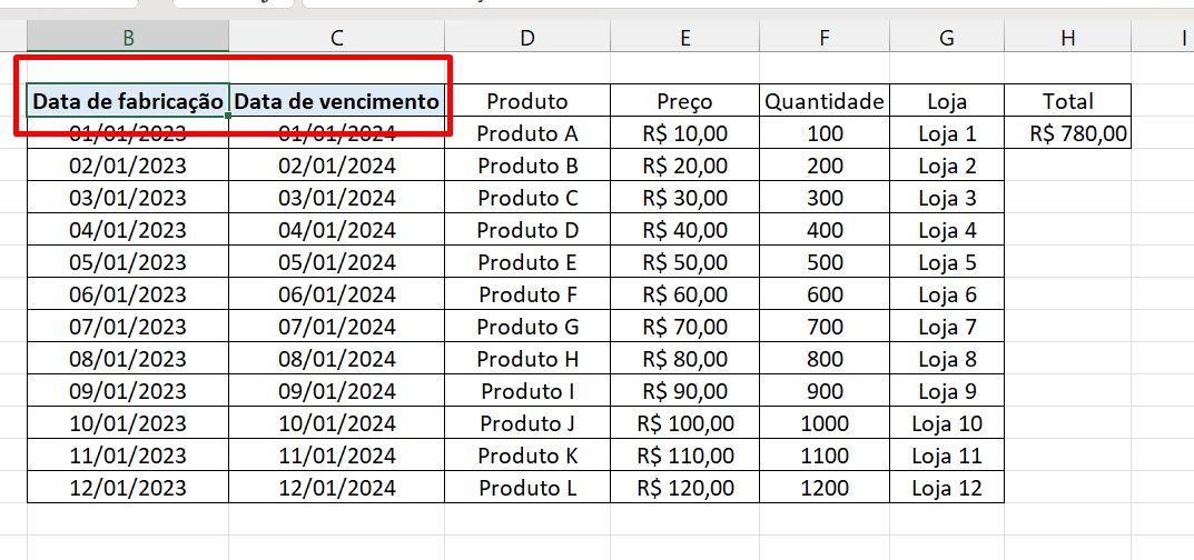 Pincel de Formatação no Excel