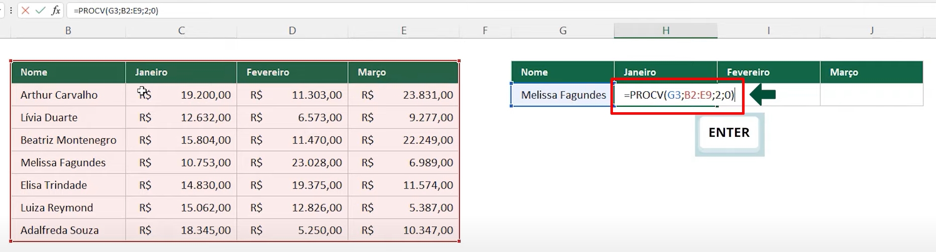 Funções Básicas do Excel, procv