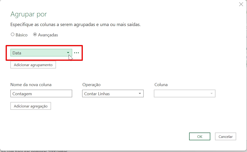 Tabela Dinâmica no Excel, datas