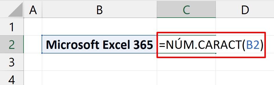 Contar Caracteres no Excel