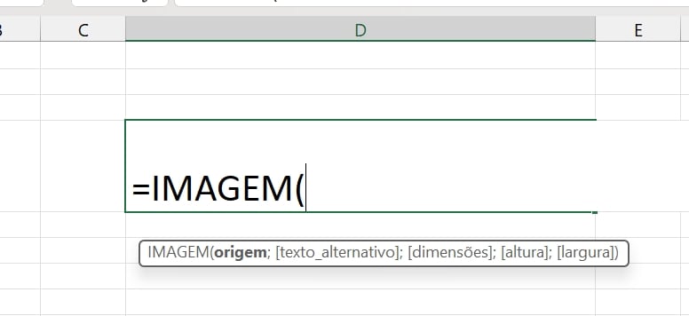 Inserir Imagem no Excel, função imagem