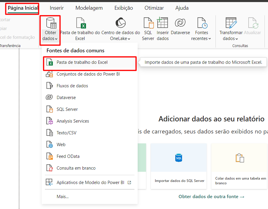 Obtendo Dados do Excel no Power BI