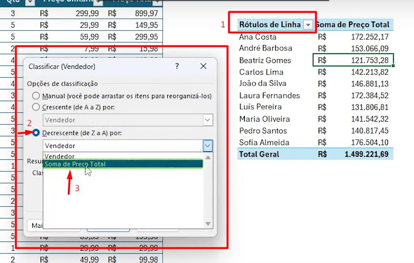 Novidade: Função PIVOTAR do Excel