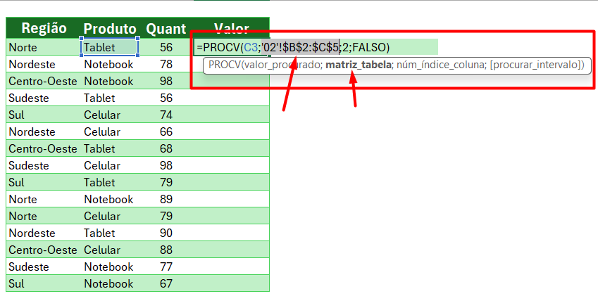 Travando uma Coluna no Excel para Aplicar a Função PROCV nas Demais Células