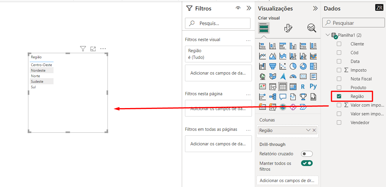 Montando Relatório Power BI