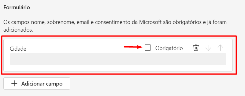 Ajustando Formulário de Registro do Evento