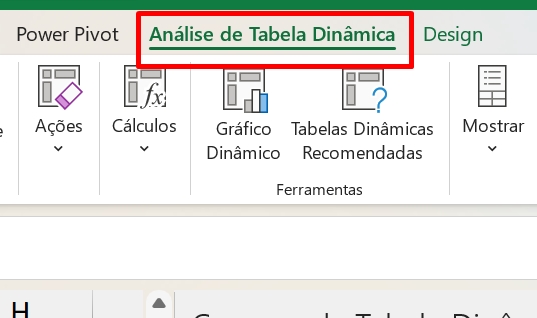 Alterar o Nome da Tabela no Excel, análise de tabela dinâmica