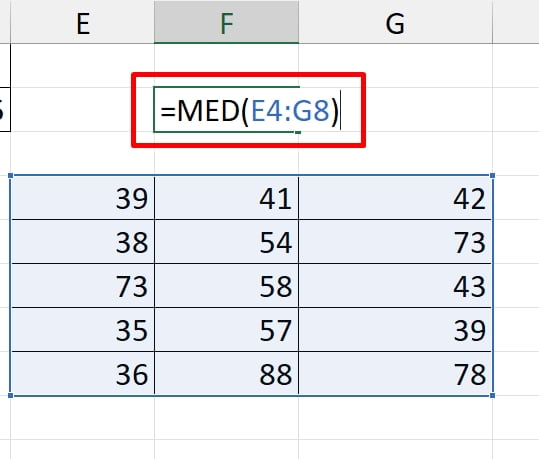 Calcular Mediana no Excel, mediana na tabela