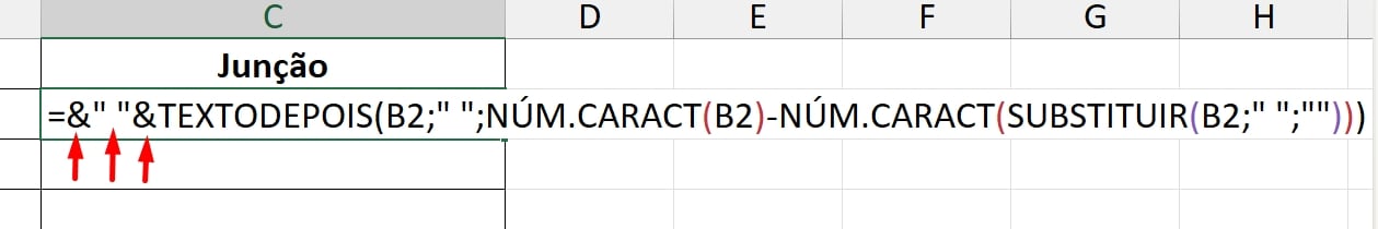 Juntar o Primeiro Nome com o Último Nome no Excel 365, concatenar