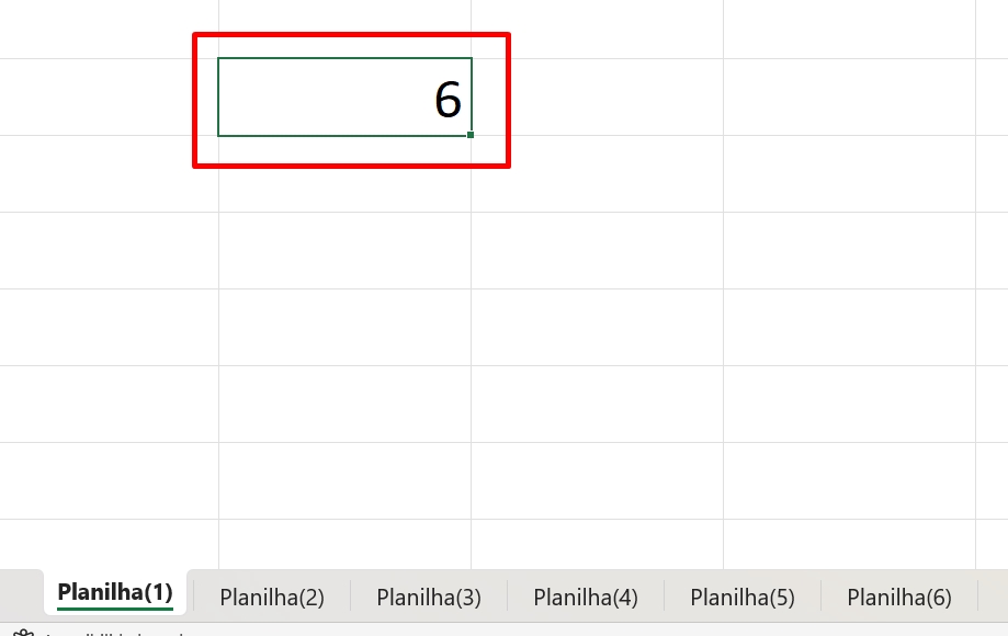 Número de Abas Abertas no Excel, resultado função plans