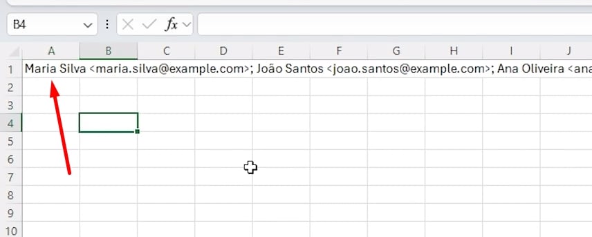 SEPARAR E-MAILS no Excel, copiar e colar e-mail