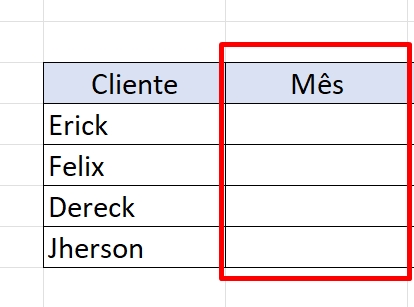 Saber a Última Parcela Paga por Cliente no Excel, meses