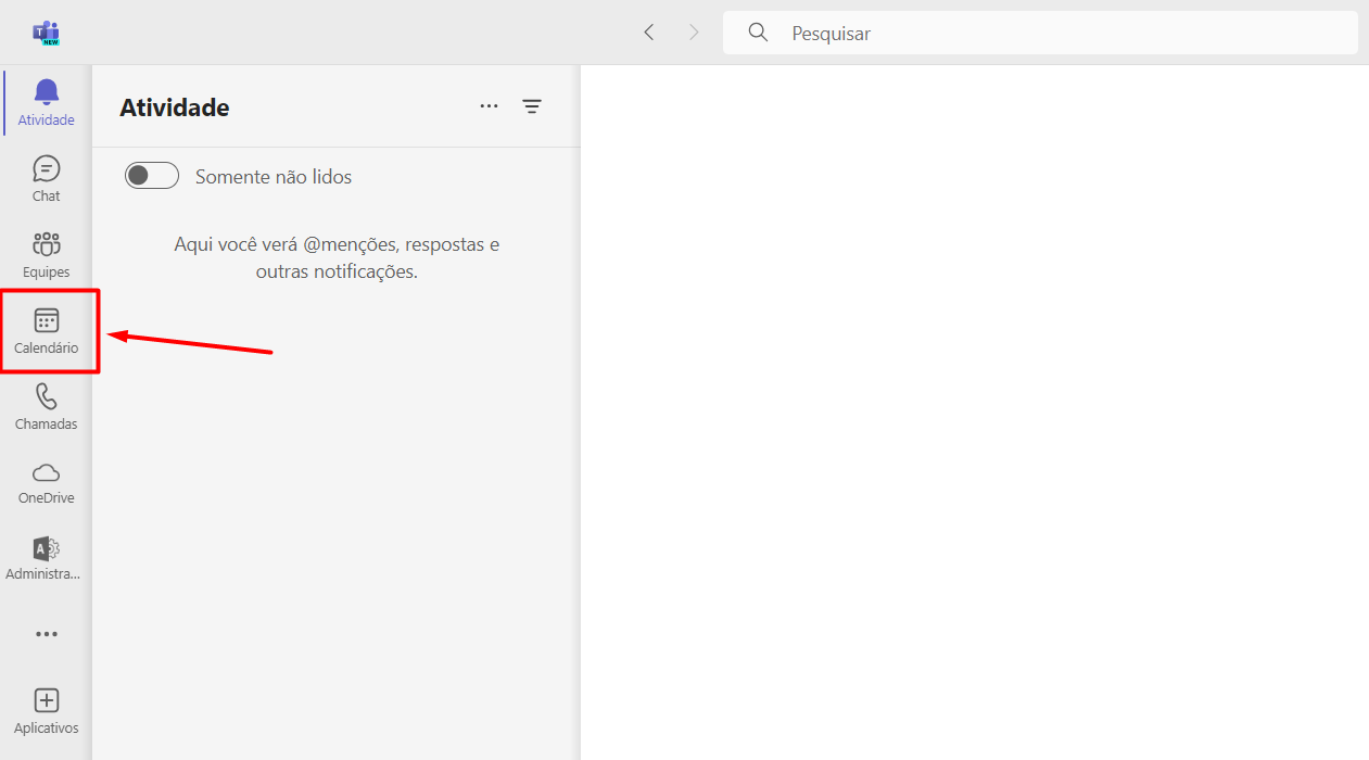 Como Entrar no Calendário do Teams