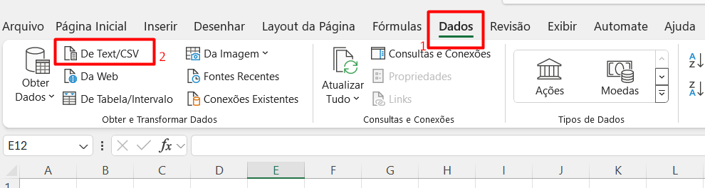 Abrindo o Arquivo TXT no Excel com Power Query