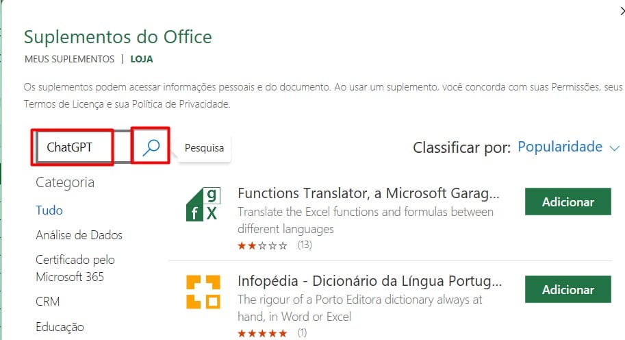 Como Vincular o ChatGPT no Excel