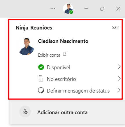 Informações do Perfil no Teams - Como Alterar a Foto do Microsoft Teams