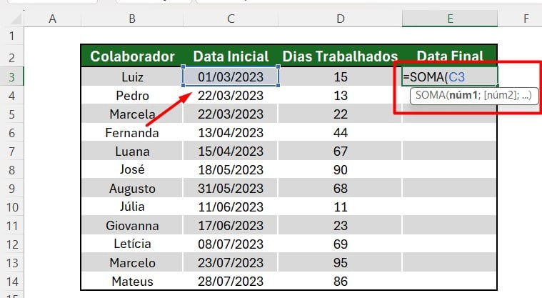 Abrindo a SOMA 