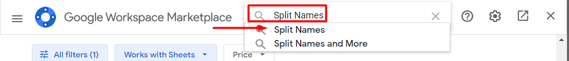 Split Names no Google Sheets