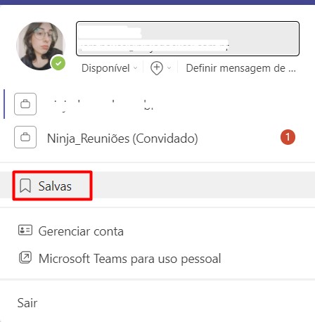 Verificar Mensagens Salvas no Teams