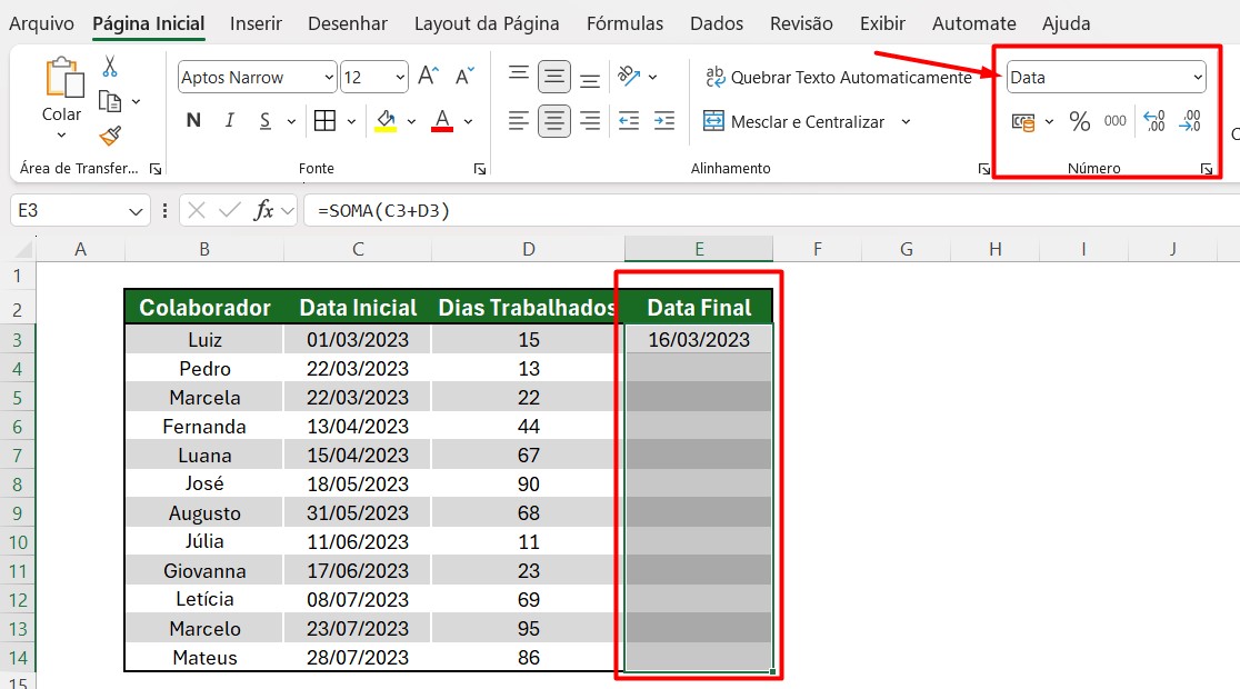 Como Formatar Células para Data no Excel