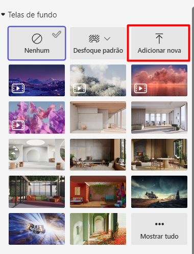 Como Alterar Plano de Fundo do Teams
