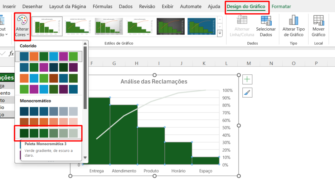 Alterando Design do Gráfico 