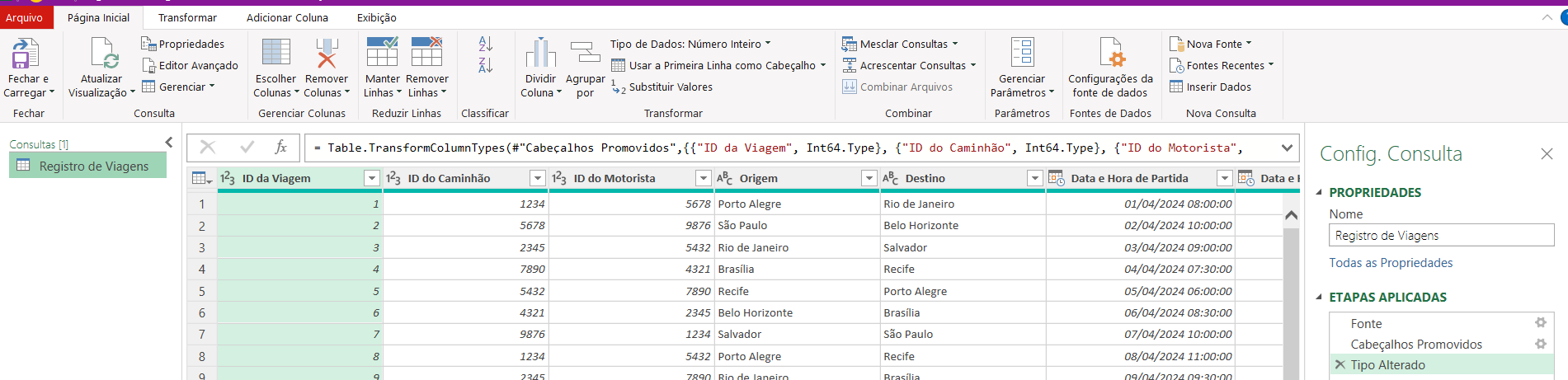 Transformando Dados do Arquivo TXT no Power Query