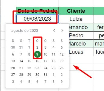 Google Calendar no Google Sheets