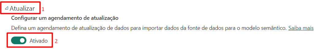 Ativando a Atualização Automática o Power BI