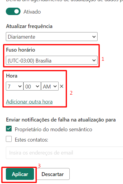 Configurando a Atualização Automática o Power BI