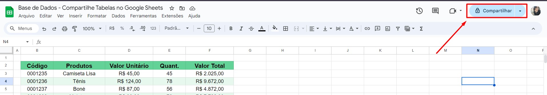 Como Compartilhar Planilhas no Google Sheets