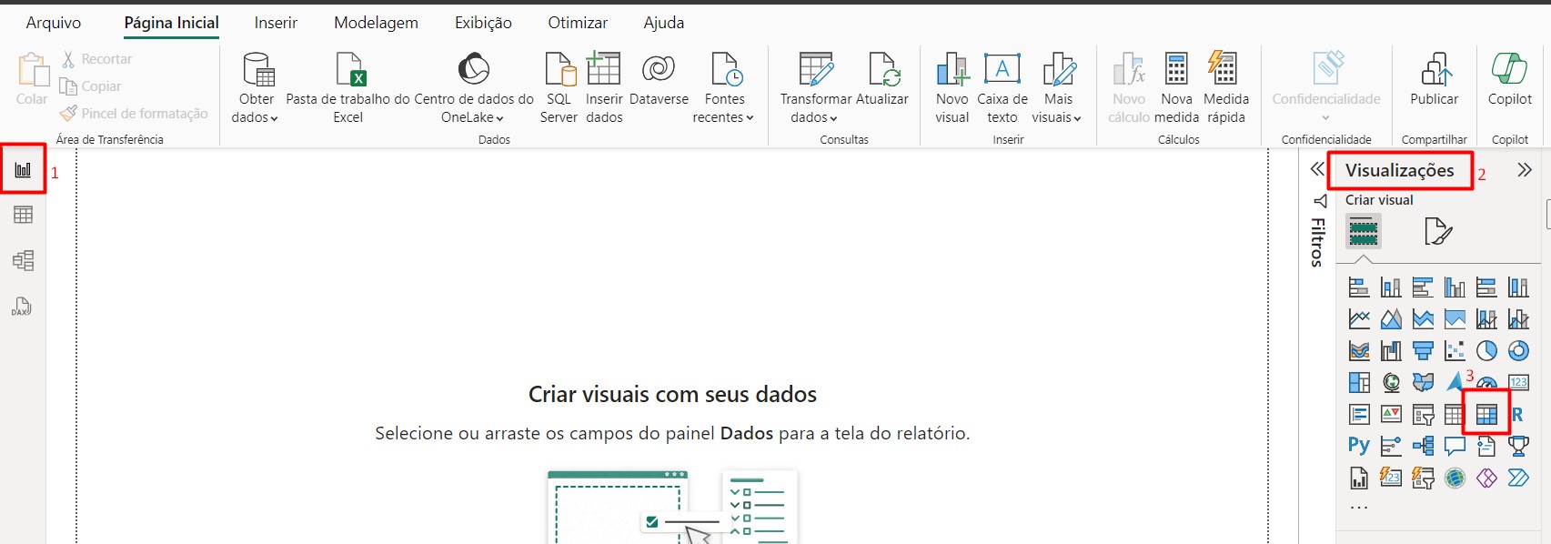 Criando uma Matriz no Power BI