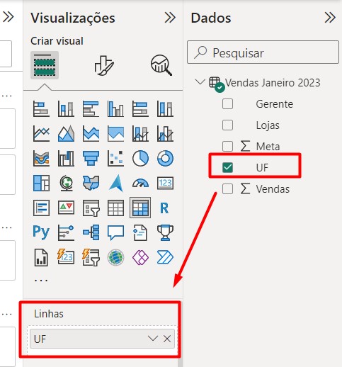 Criando uma Matriz no Power BI